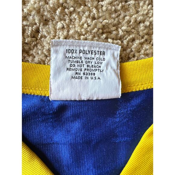 Vintage NFL LA Rams #36 Bettis USA Made Logo Athletic L Blue Football Jersey - Picture 4 of 9